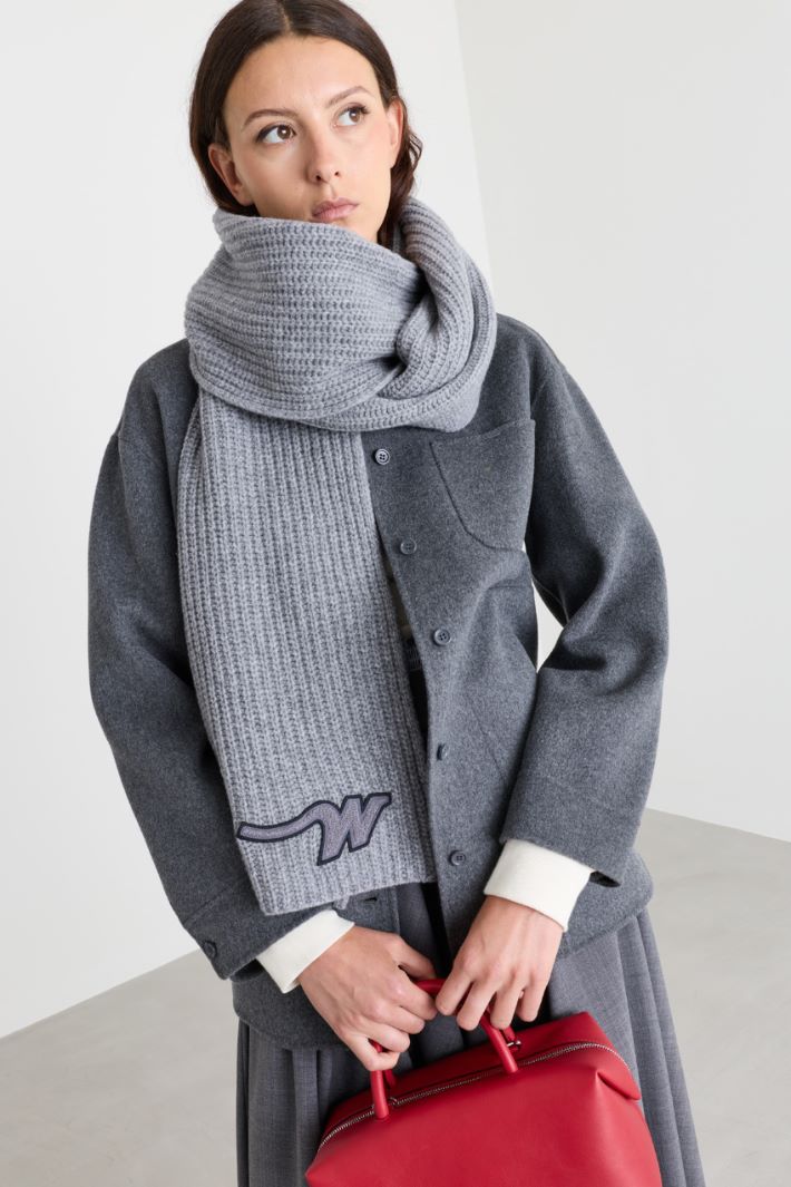 Wool Scarf - GREY - Intrend - 2