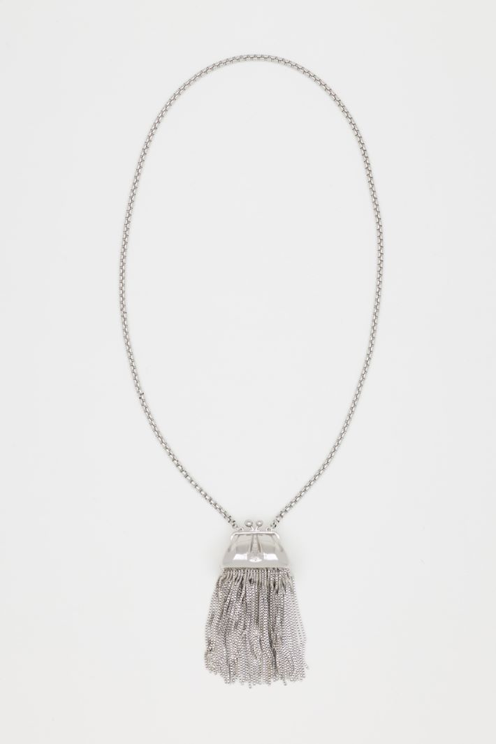 Halsnahe Gliederkette mit Charm - SILBER - Intrend