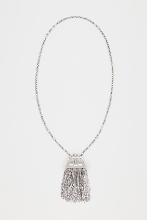 Fringed Charm Choker - Intrend
