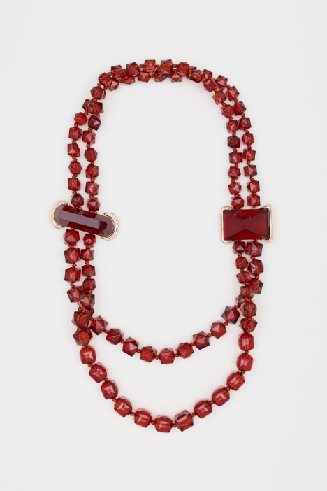 Resin and Stone Necklace - Intrend