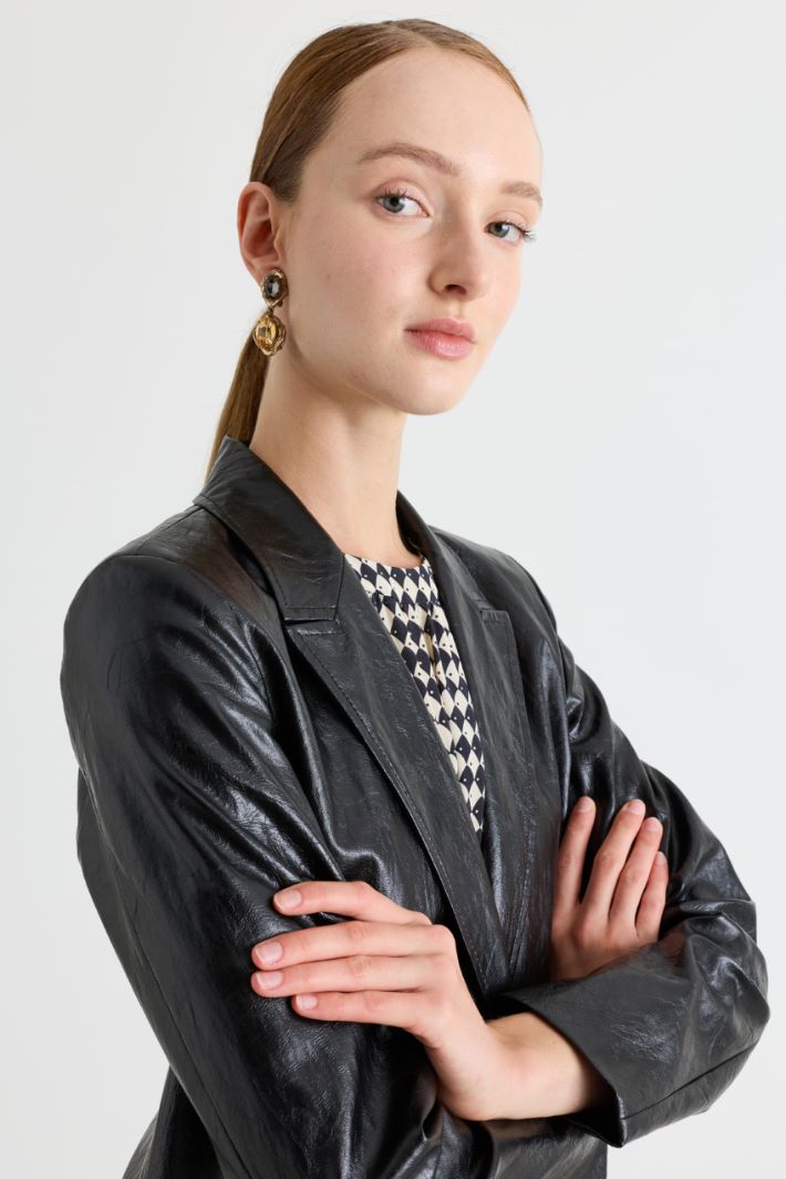 Crystal Dangle Earrings - GOLD - Intrend - 3