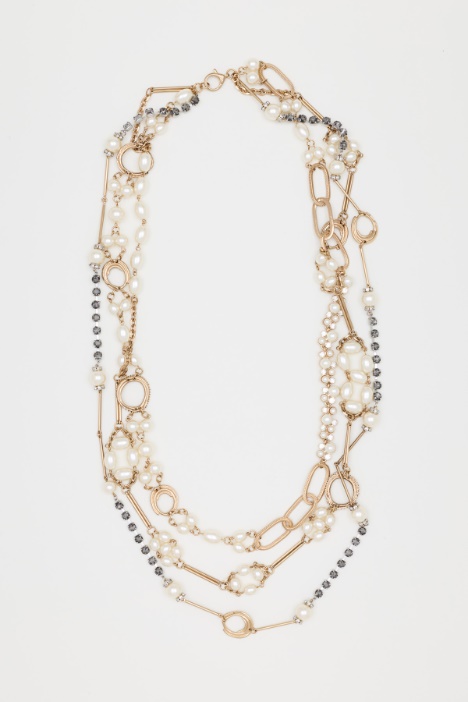 Multi-strand pearl necklace - Intrend