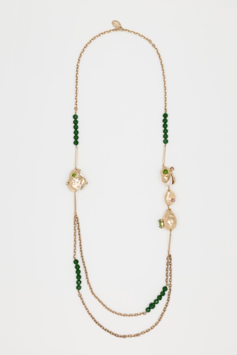 Metal double-strand necklace - Intrend