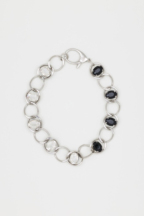 Chunky Rhinestone Choker - Intrend