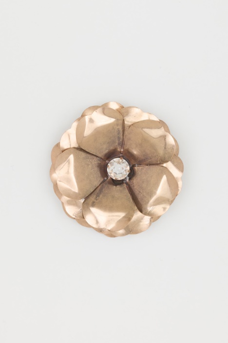 Metal Flower Brooch - Intrend