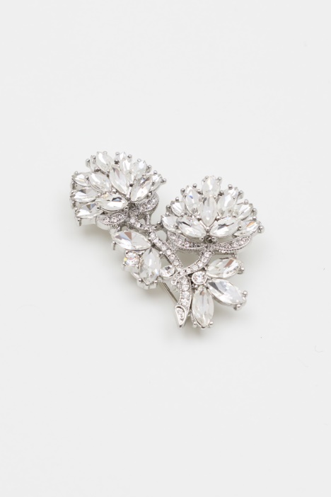 Metal Flower Brooch - Intrend