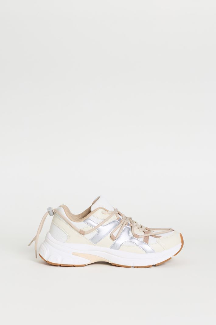Sports Trainers - WHITE BEIGE - Intrend