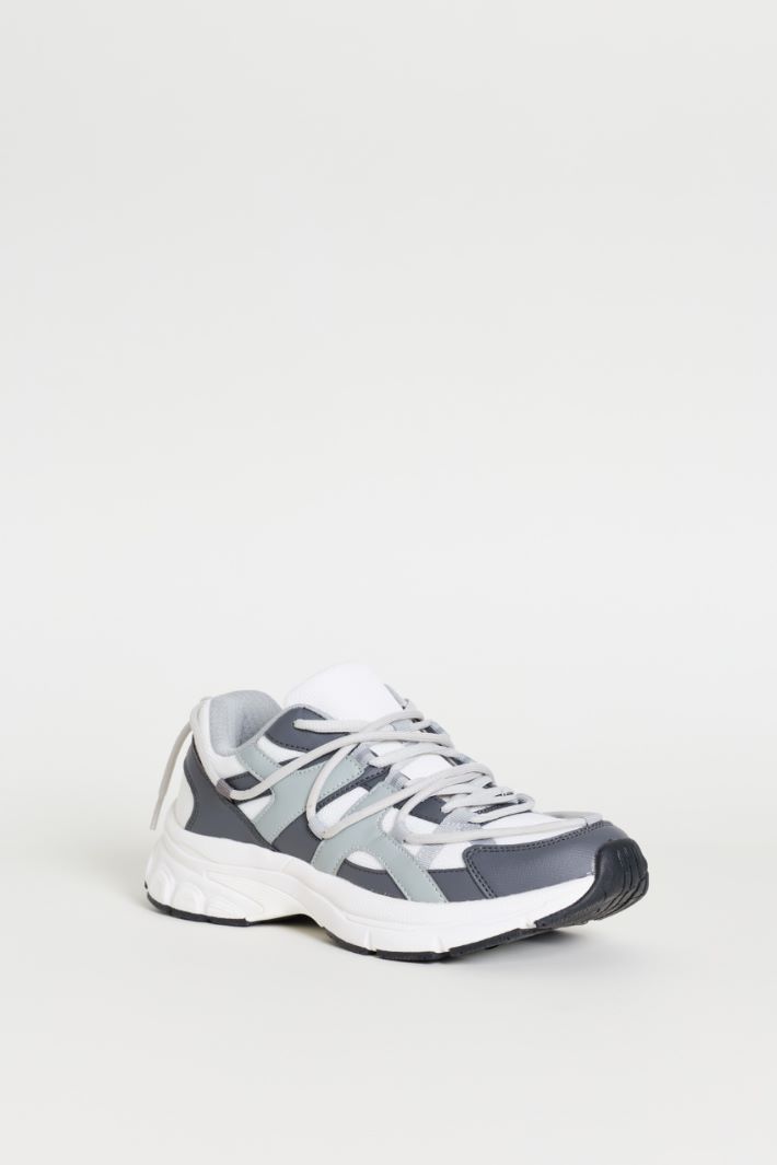 Sneaker sportiva - GRIGIO BIANCO - Intrend - 2