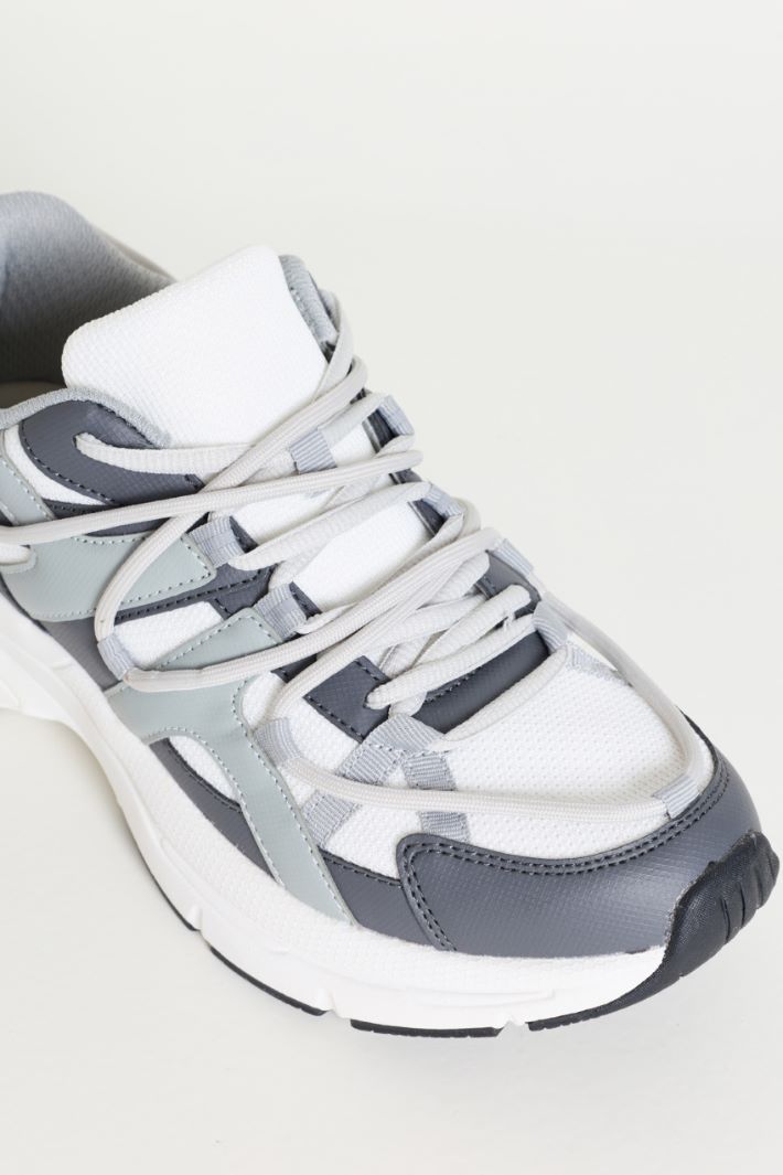 Sneaker sportiva - GRIGIO BIANCO - Intrend - 4