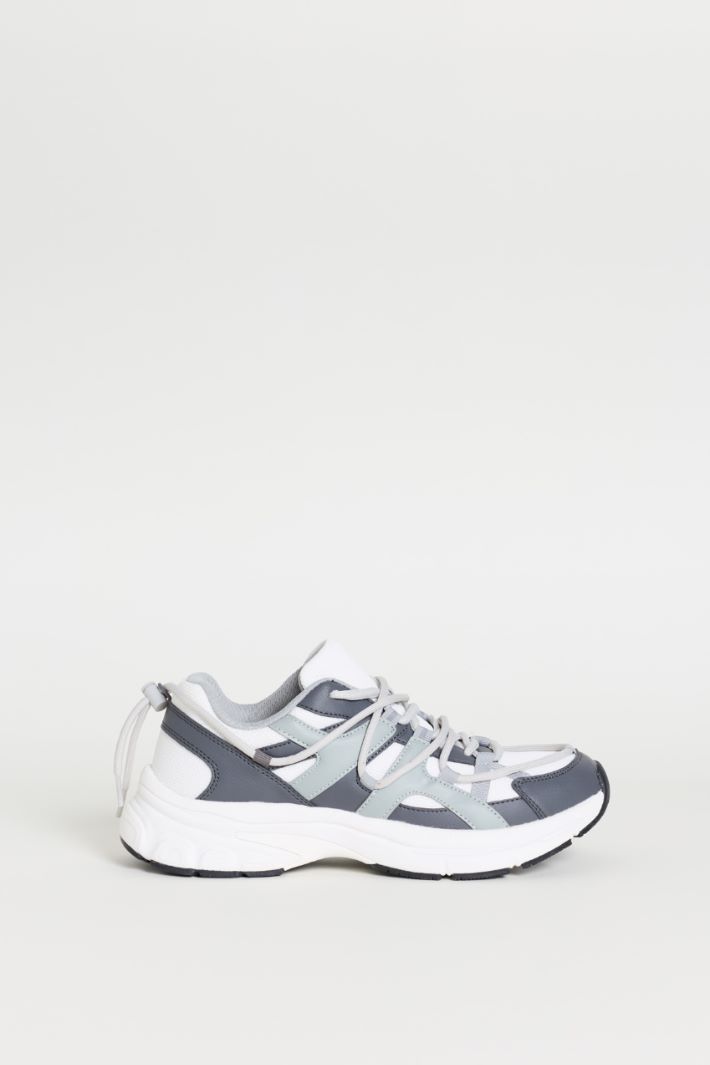 Sneaker sportiva - GRIGIO BIANCO - Intrend