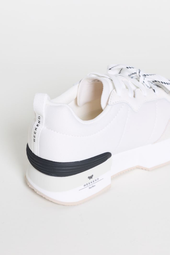 Technical Fabric Trainers - WHITE - Intrend - 4