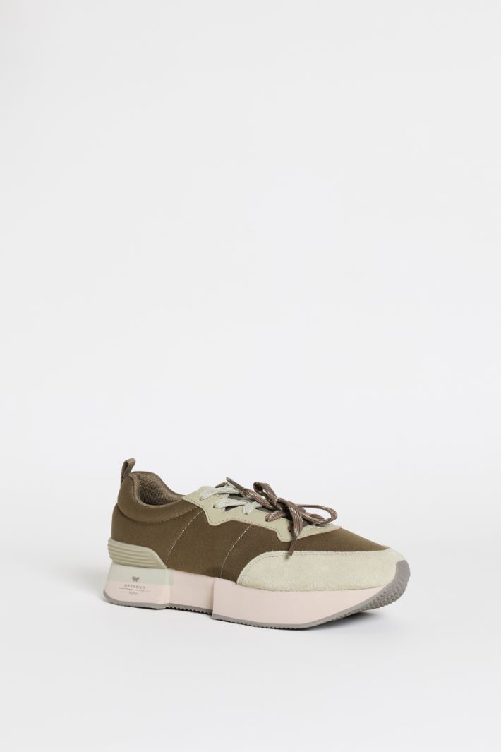 Technical Fabric Trainers - GREEN - Intrend - 2