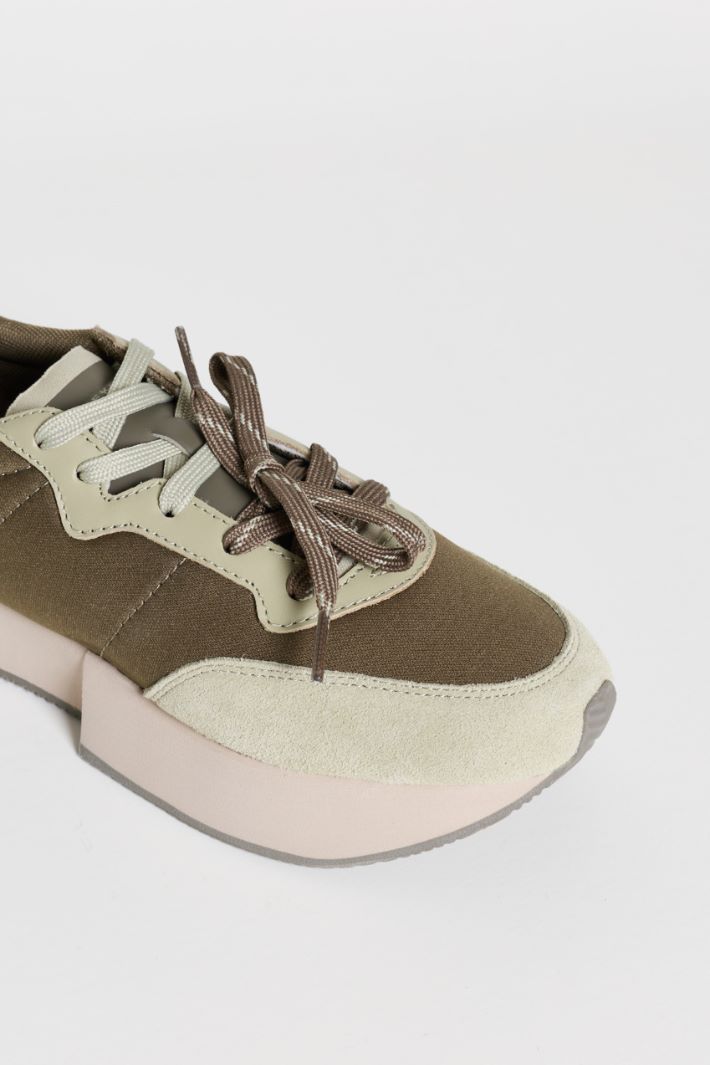 Technical Fabric Trainers - GREEN - Intrend - 4