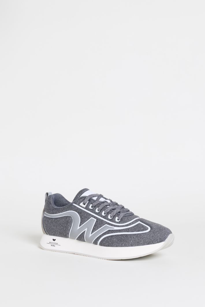 Technical fabric trainers - GREY - Intrend - 2
