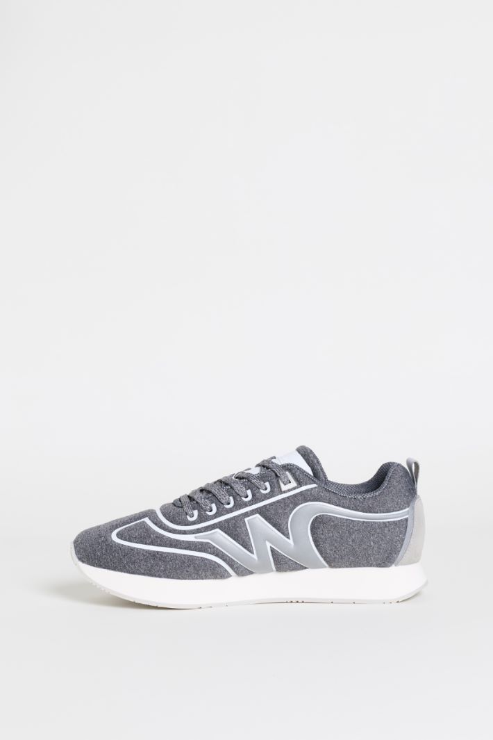 Technical fabric trainers - GREY - Intrend - 3