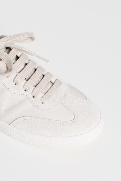 Sneaker sabot in pelle