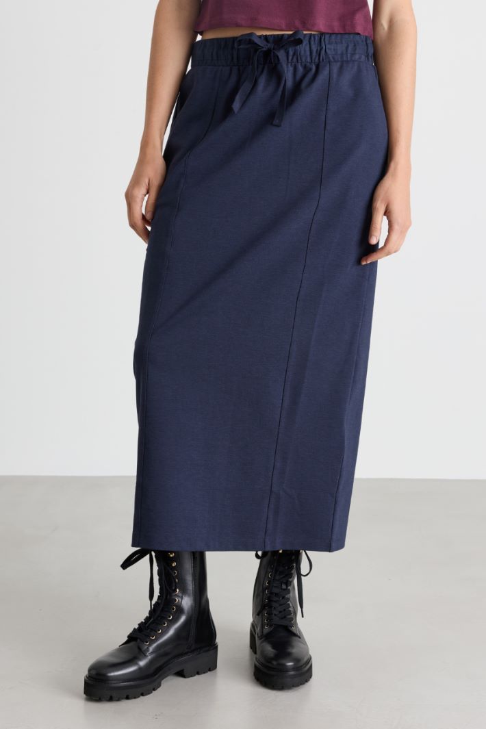 Jersey skirt - BLUE - Intrend - 2