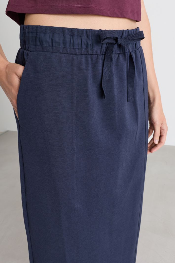 Jersey skirt - BLUE - Intrend - 3