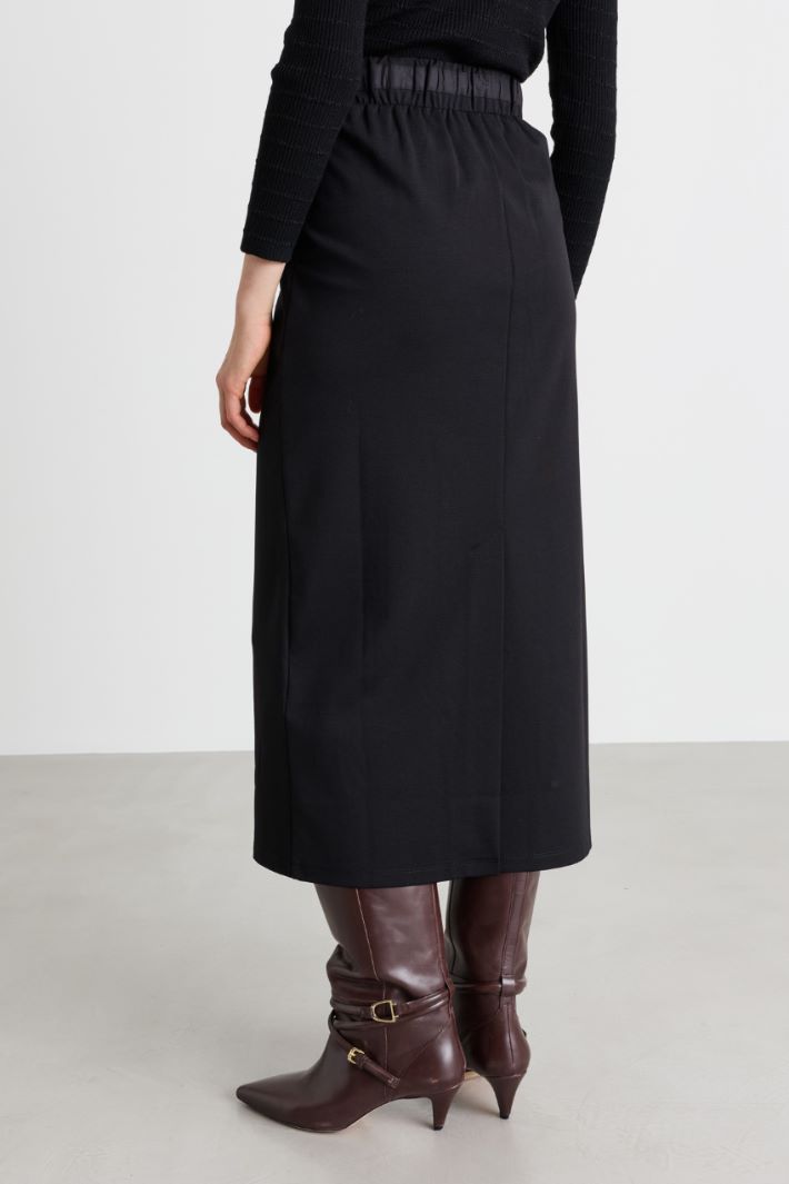 Jersey skirt - BLACK - Intrend - 4