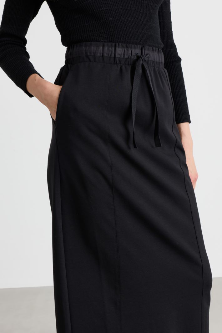 Jersey skirt - BLACK - Intrend - 3