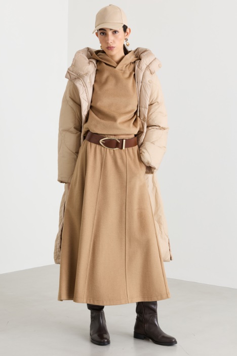 Draped Jersey Skirt - Intrend