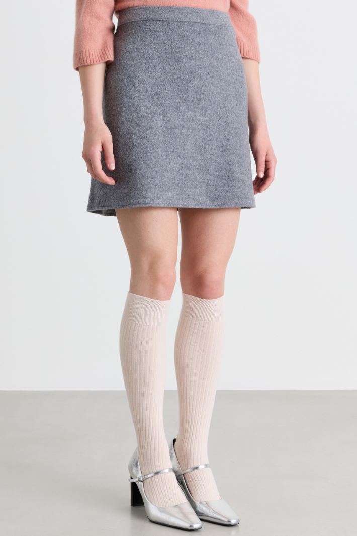 Jersey skirt - GREY - Intrend - 2