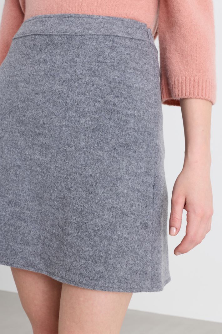 Jersey skirt - GREY - Intrend - 3