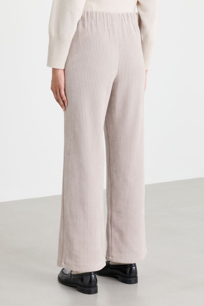 Corduroy trousers - BEIGE - Intrend - 4