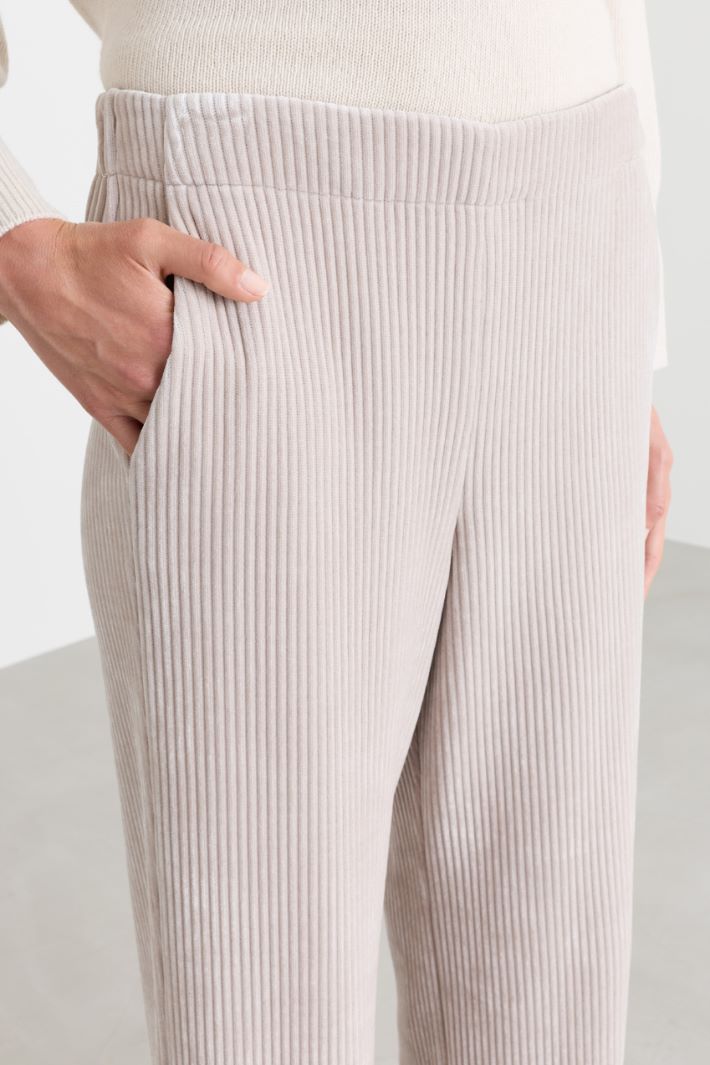 Corduroy trousers - BEIGE - Intrend - 3
