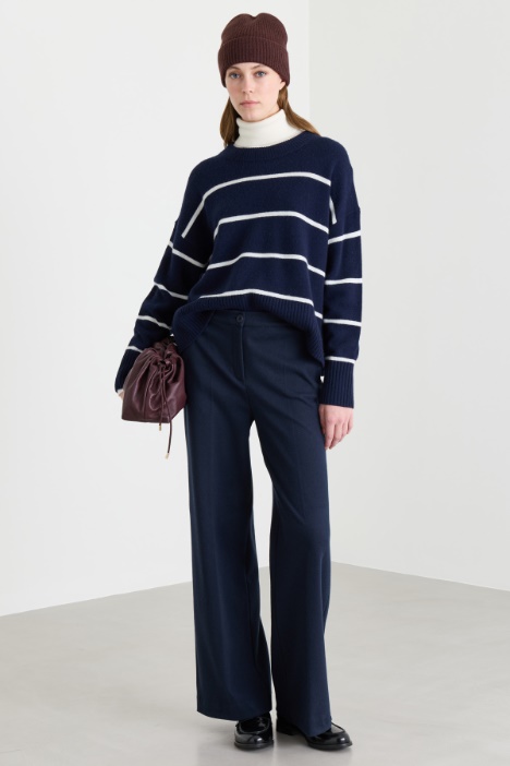 Pantalone in jersey di flanella - Intrend