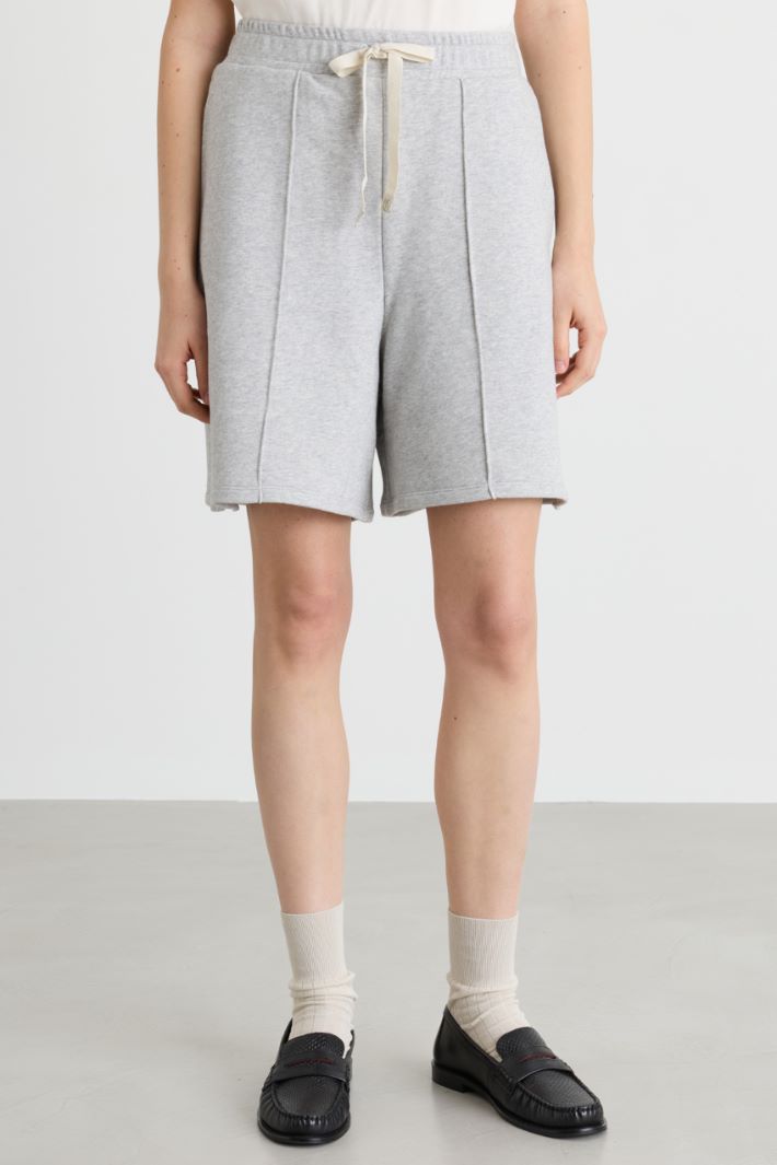 Fleece shorts - GREY - Intrend - 2
