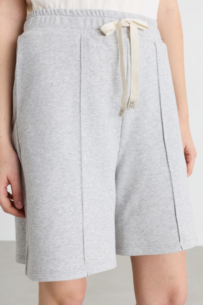 Fleece shorts - GREY - Intrend - 3