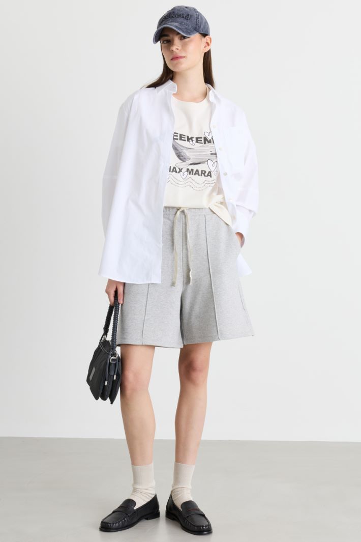 Fleece shorts - GREY - Intrend