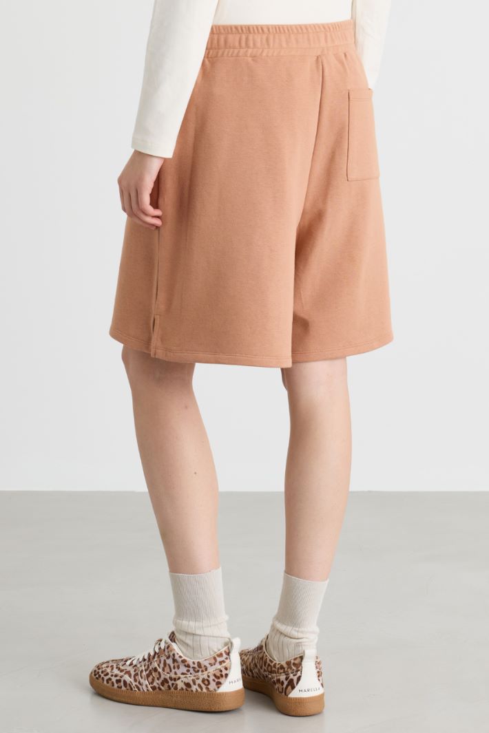 Fleece shorts - CAMEL - Intrend - 4