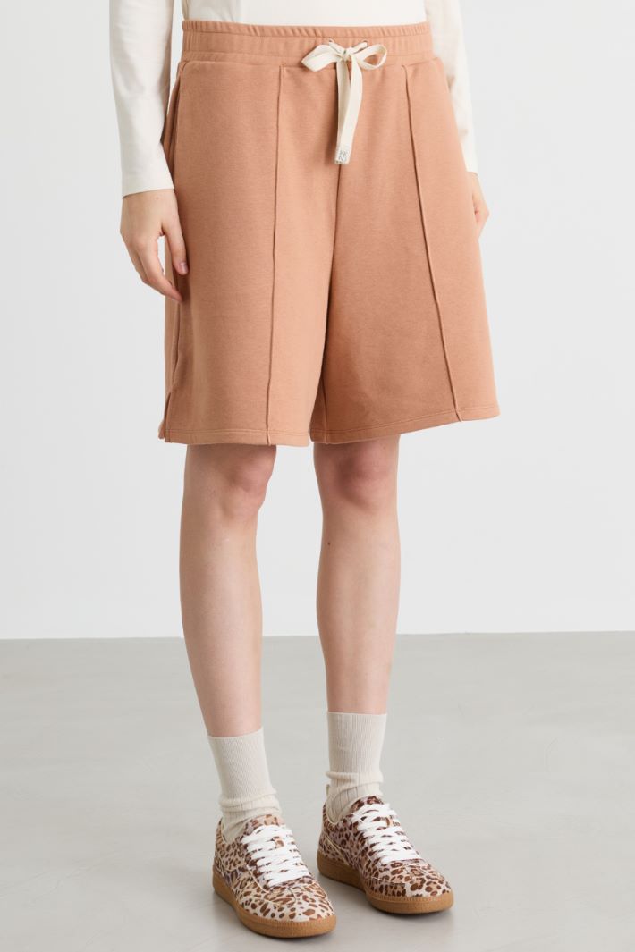 Fleece shorts - CAMEL - Intrend - 2