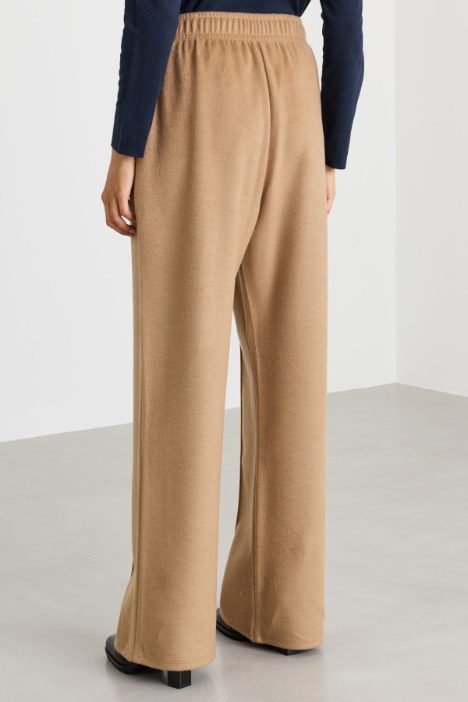 Pantalone in jersey effetto drap