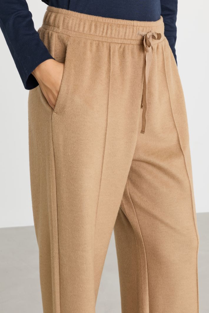 Draped Jersey Joggers - CAMEL - Intrend - 3