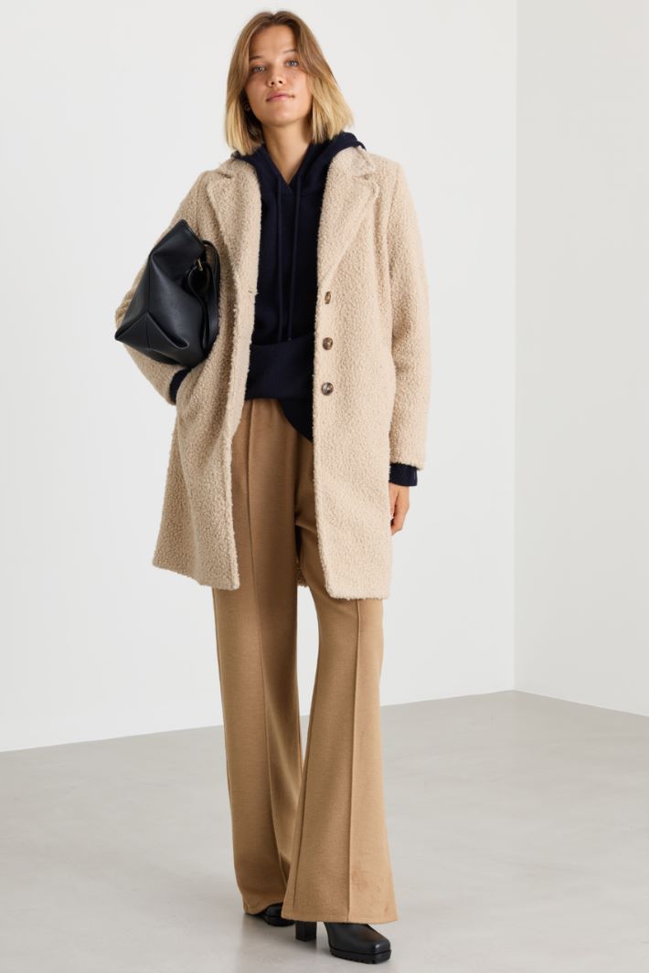 Draped Jersey Joggers - CAMEL - Intrend