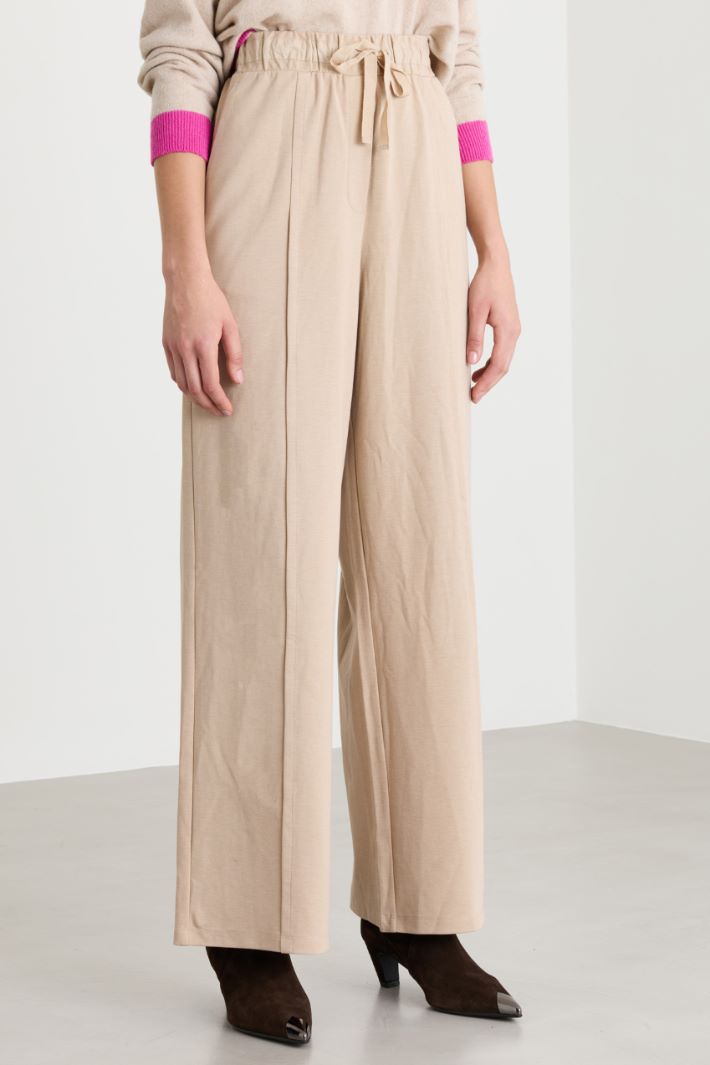 Pantalone cargo in jersey - BEIGE - Intrend - 2