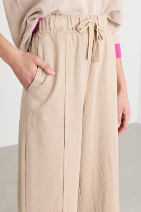 Pantalone cargo in jersey
