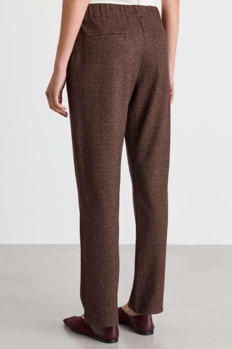 Pantalone in jersey jacquard