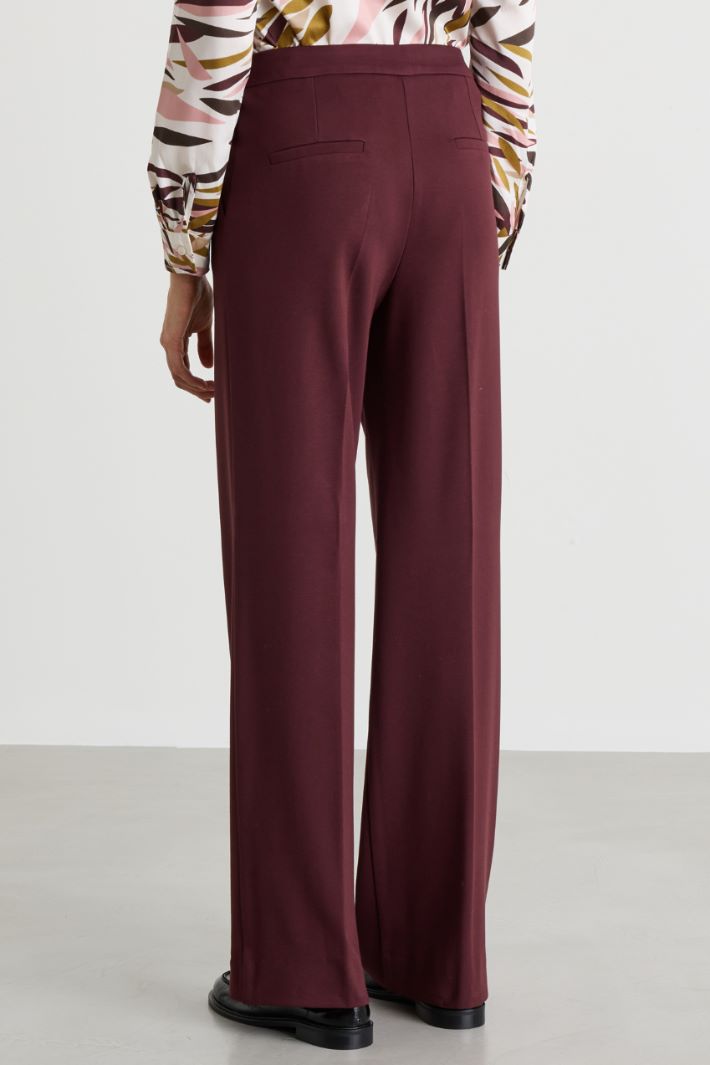 Jersey trousers - BORDEAUX - Intrend - 4