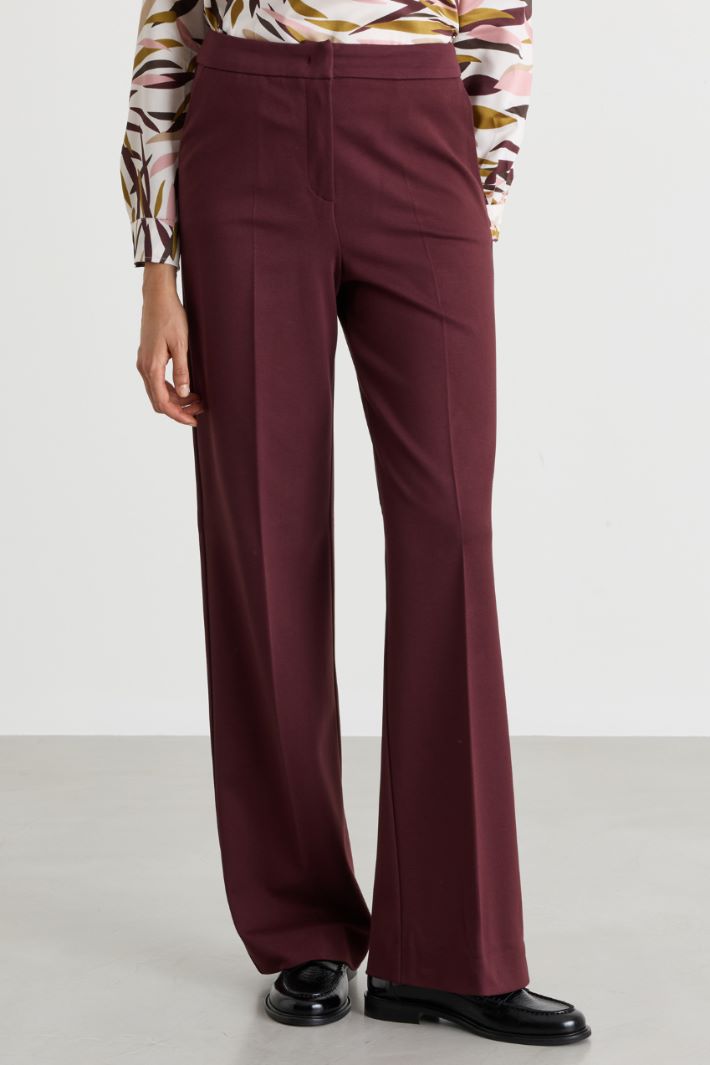 Jersey trousers - BORDEAUX - Intrend - 2