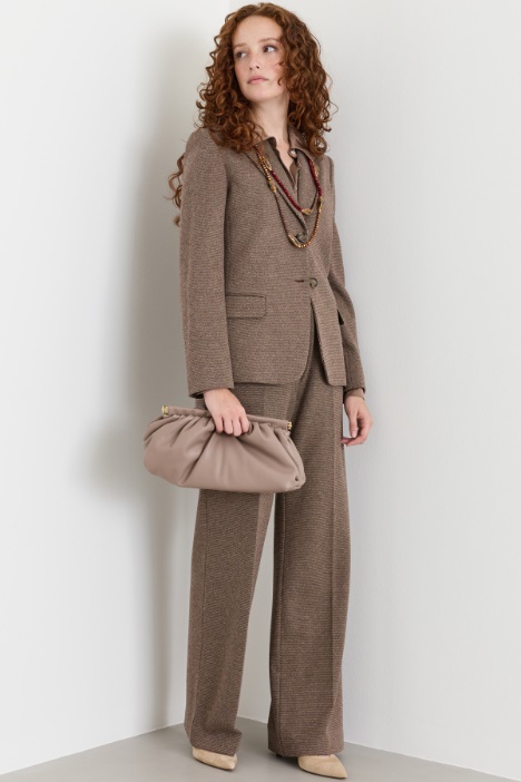 Pantalone in jersey jacquard - Intrend