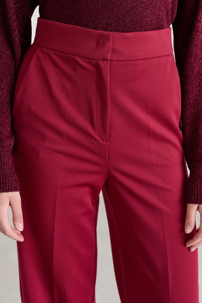 Pantalon ample en jersey - ROUGE - Intrend - 3