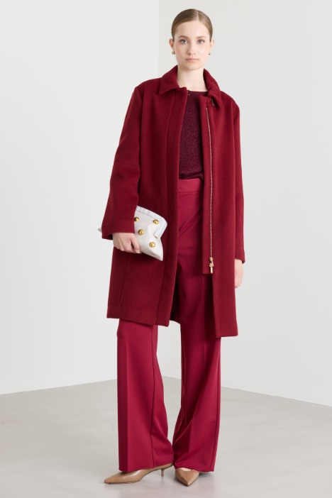 Wide-leg jersey trousers - Intrend