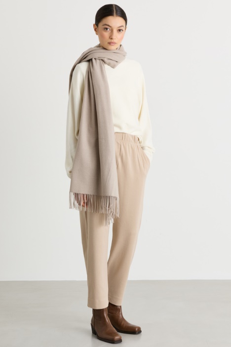Straight-fit jersey trousers - Intrend