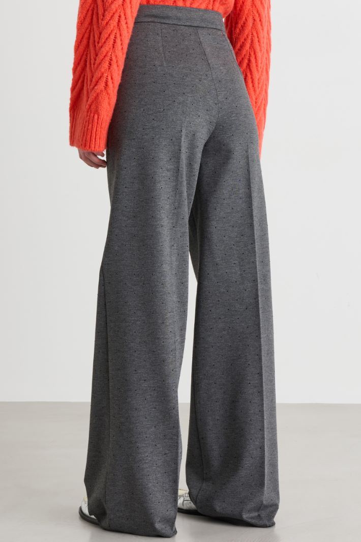 Straight stretch trousers - GREY - Intrend - 4