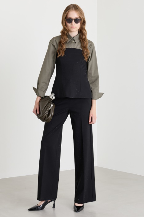 Straight stretch trousers - Intrend