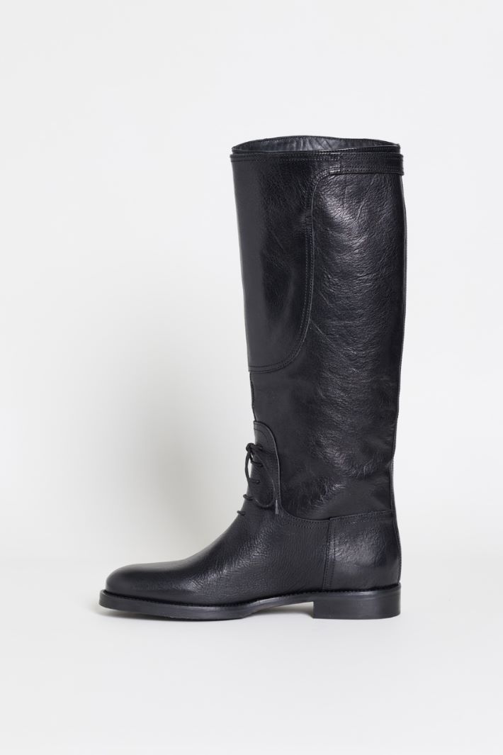 Leather Boots - BLACK - Intrend - 3
